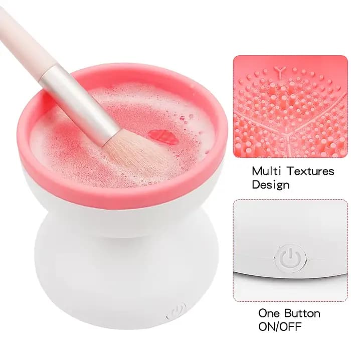 Nettoyeur de pinceaux de maquillage électrique