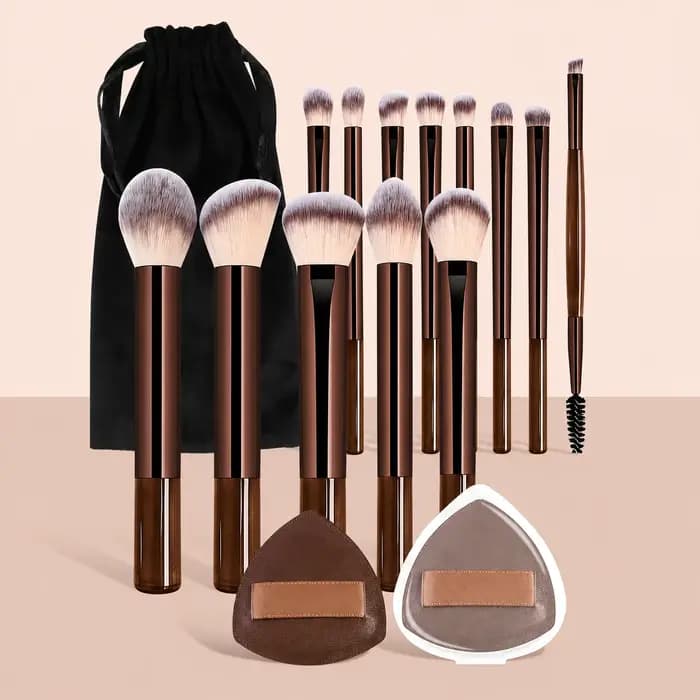 Kits de pinceaux de maquillage avec sac de rangement