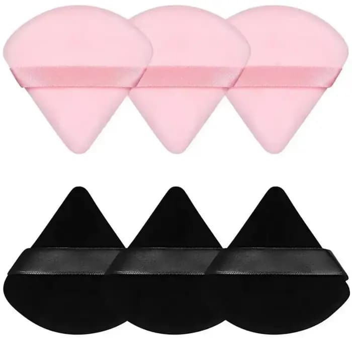 3/5/6 pièces Triangle bouffée de poudre