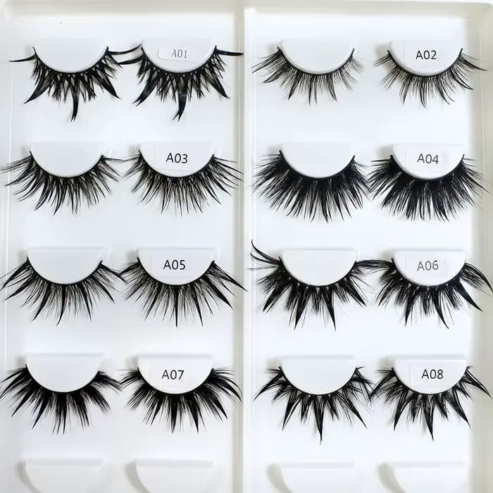 RED SIREN – faux-cils en Manga mouillés, longs, épais, naturels, à la mode, maquillage coréen, nouve