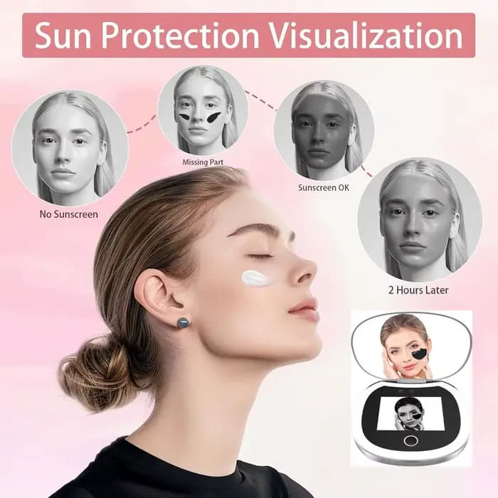 Caméra de test de protection solaire à miroir UV avec lumière