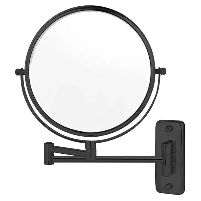 Miroir de salle de bain mural noir de 9 pouces
