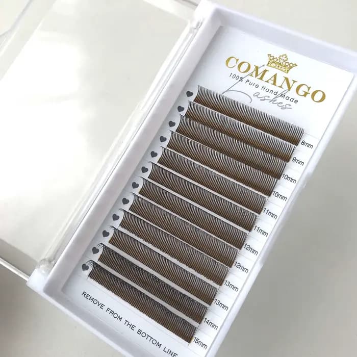 CoMango 5D Brown Russie Volume Spikes Fairy Flora Mink Extension de cils greffe individuel Ventilate