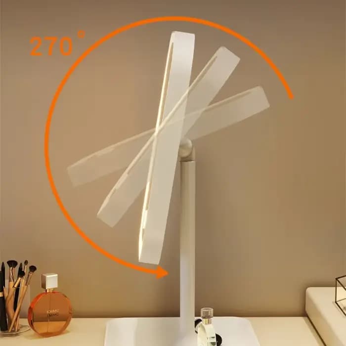 Miroir de vanité de bureau 3 couleurs lumière variable LED miroir de maquillage lumière miroir tacti