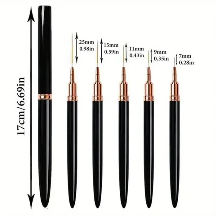 LINMANDA Nail Art Liner pinceaux pour longues lignes