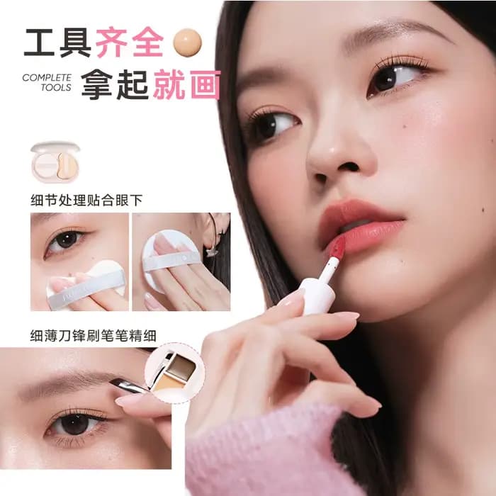 Judydoll – disque complet Portable pour le visage, petite boîte de poudre, coussin d'air, correcteur