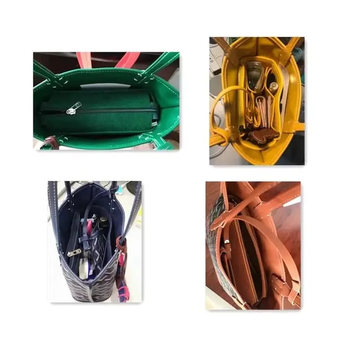 Convient pour Goyard ANJOU Mini feutre tissu insérer sac organisateur maquillage sac à main voyage intérieur Portable cosmétique Original organiser sacs