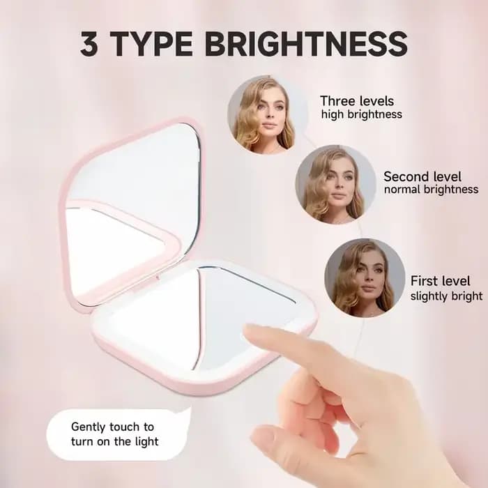 Miroir compact avec éclairage