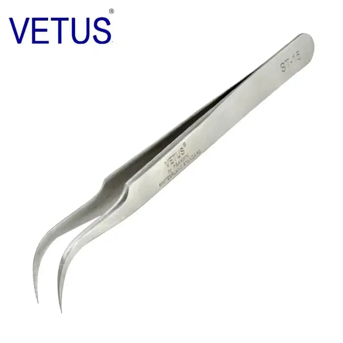 VETUS Original 32-SA pince à épiler hyperfine haute précision Non magnétique Anti-acide pinces cils greffage manucure