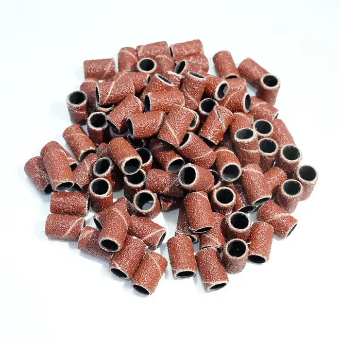 100/50/25 pièces bandes d'anneau de ponçage des ongles manucure électrique forets à ongles 80/120/18