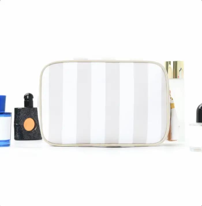 Trousse de maquillage personnalisée avec nom brodé, trousse de toilette monogramée, trousse de range