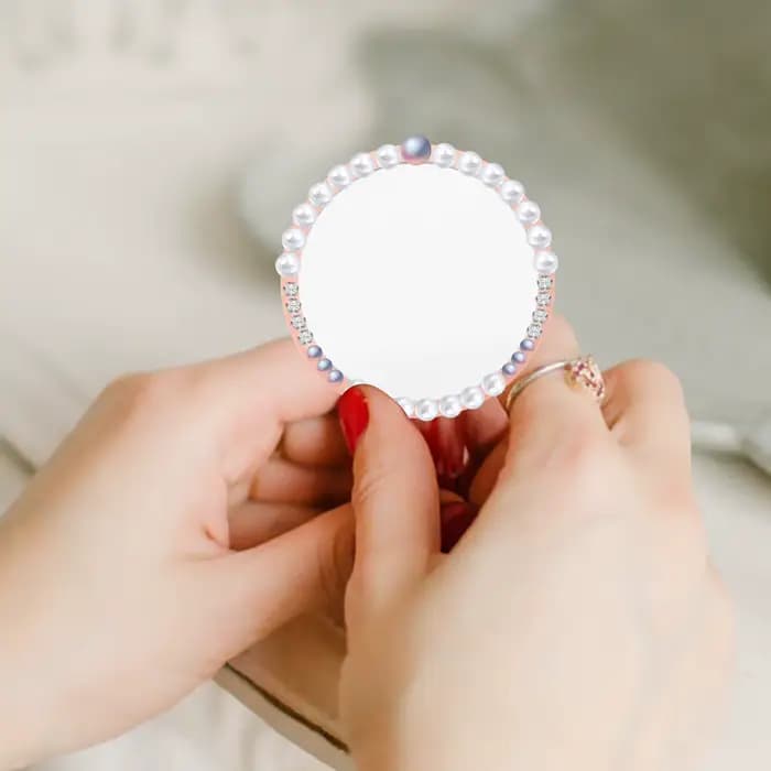 10 pièces de petits miroirs ronds circulaires