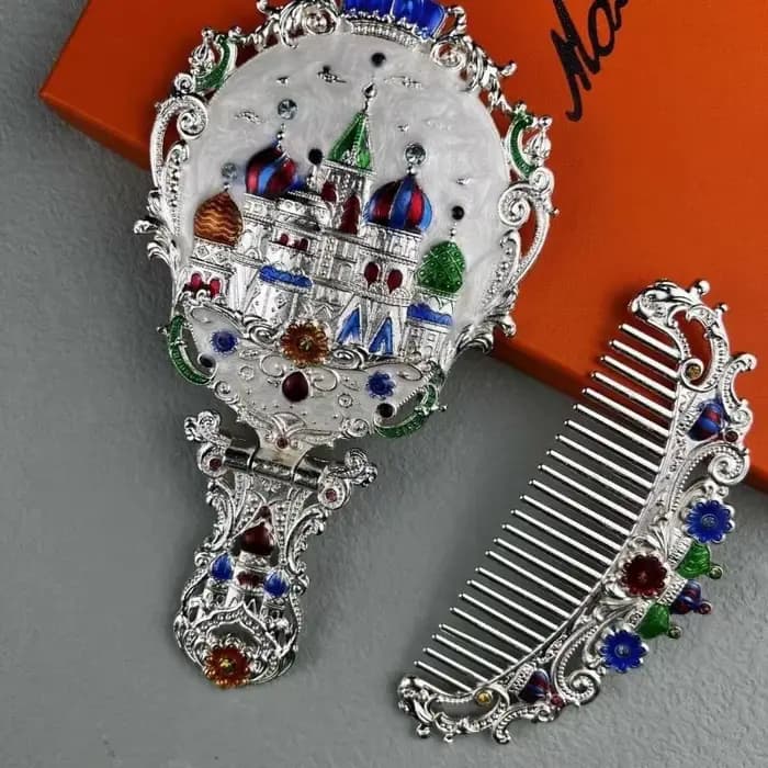 Miroir De maquillage à main Vintage esthétique petit
