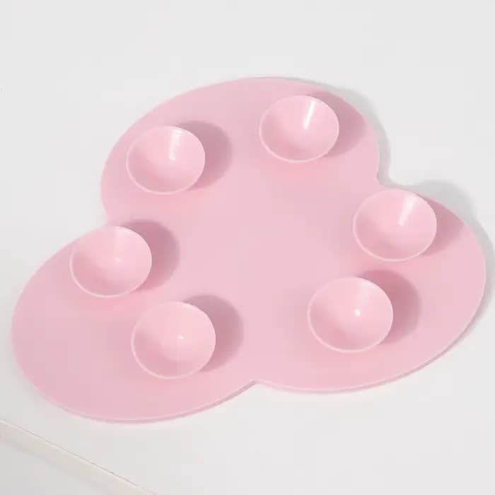 Tapis de nettoyage portable pour pinceaux de maquillage