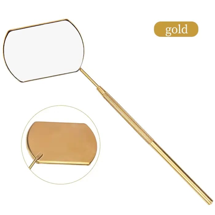 Miroir de greffage de cils grossissant beauté longue poignée pour vérifier l'extension de faux cils