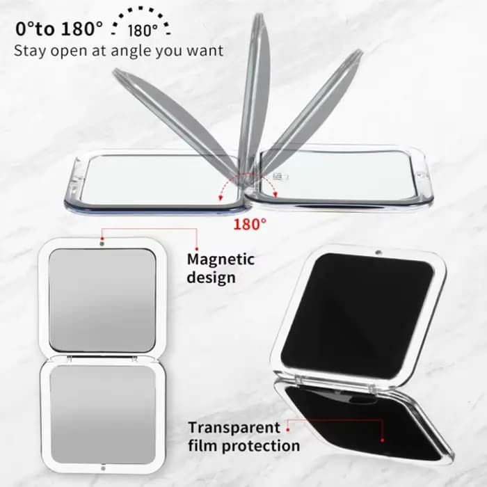 Miroir de poche pliable pour maquillage