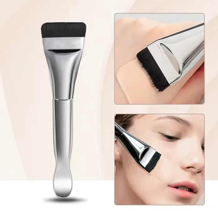Pinceaux applicateurs de masque Facial, brosse de maquillage à Double extrémité avec cuillère, cheve
