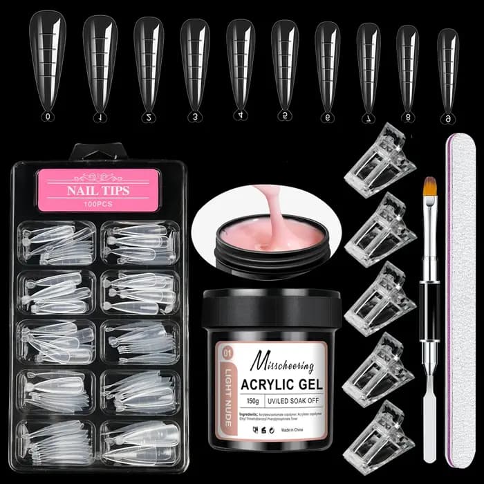 1 pot 100/150g Poly Gel pour ongles UV LED durci constructeur Gel
