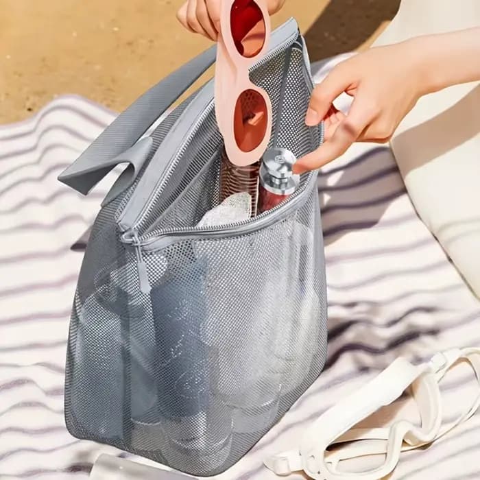 Trousse de toilette portable 23x26cm avec poignée pratique