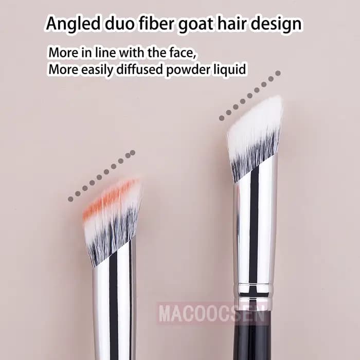 Pinceau de blush angulaire pour estompage et diffusion
