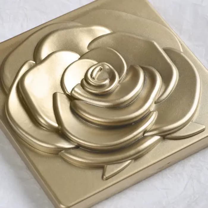 Miroir Rose carré de 7cm avec sac de rangement