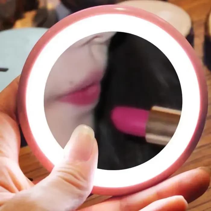 Mini miroir cosmétique de maquillage rond HD