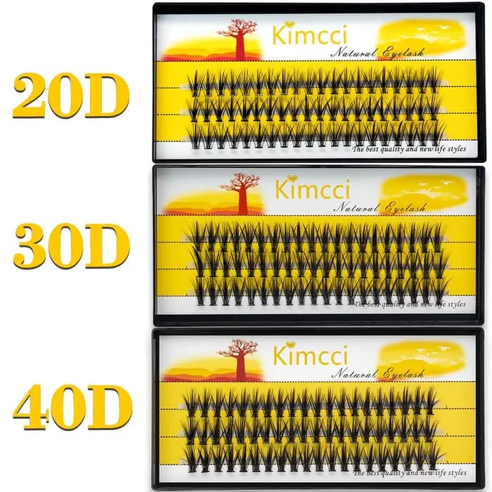 20D/30D/40D/50D 60 paquets Extension de cils de vison naturel 3D Volume russe faux cils outils de ma