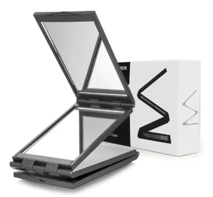 Miroir à trois volets rétractable et réglable