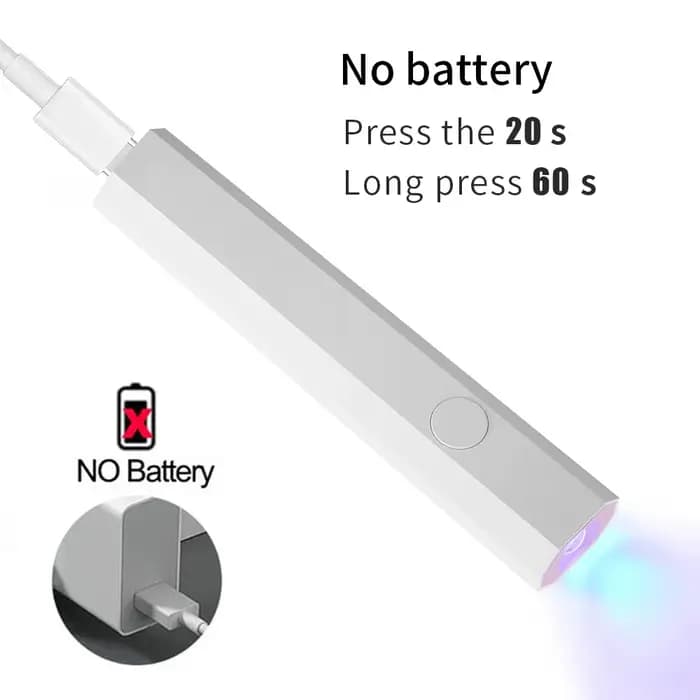 Mini lampe à ongles UV sans fil avec affichage LED