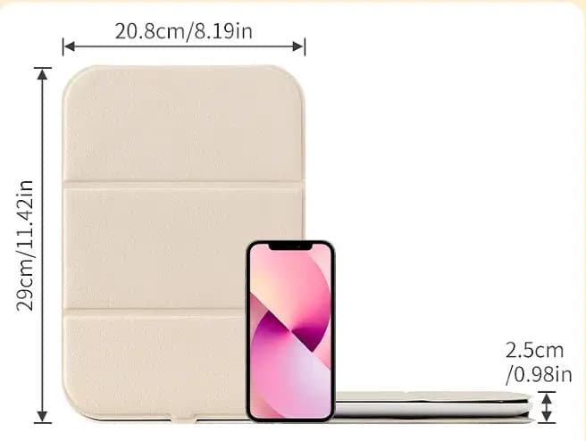 Miroir de maquillage de bureau en PU
