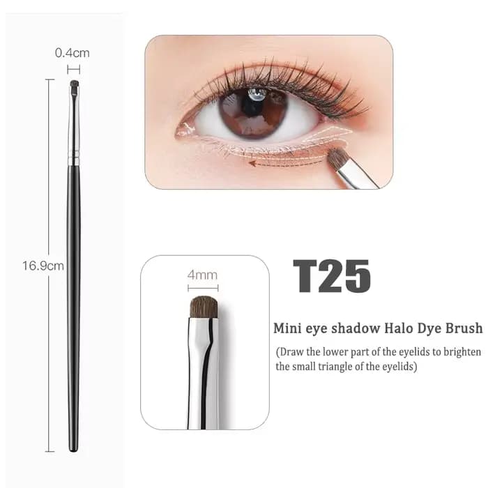 Petits pinceaux de maquillage pour fard à barrage