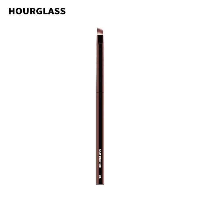 Pinceau de maquillage sablier-N°10 Eyeliner coudé/pinceau à sourcils fibre douce et respectueuse de la peau cheveux