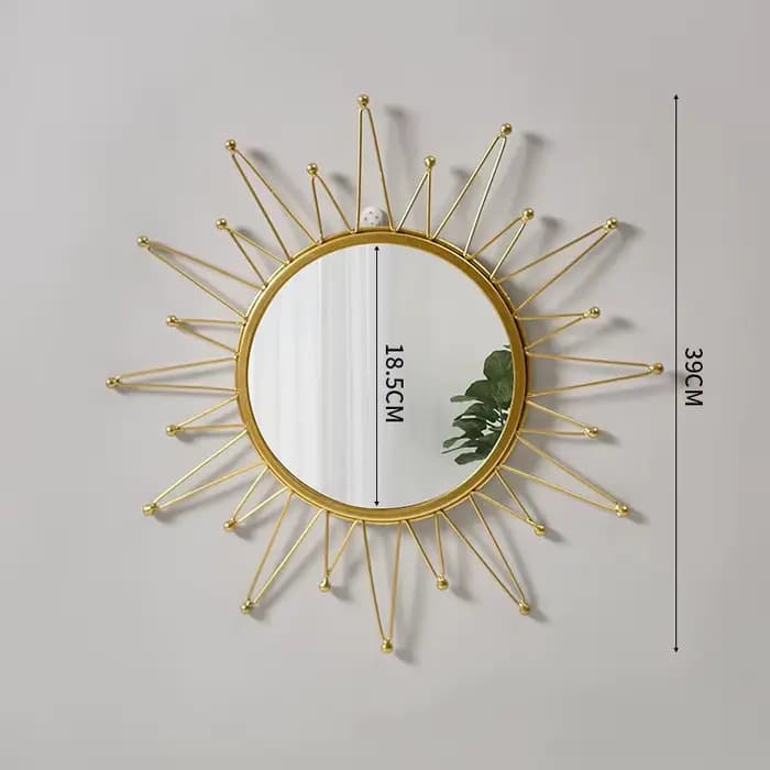 Petit miroir De maquillage doré esthétique pour filles