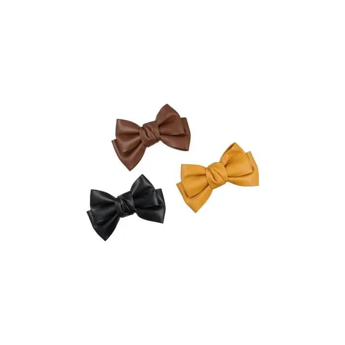 Accessoires filles coréennes pinces à bec de canard femmes en cuir PU pinces à ressort chapeaux pinces à cheveux arc épingle à cheveux
