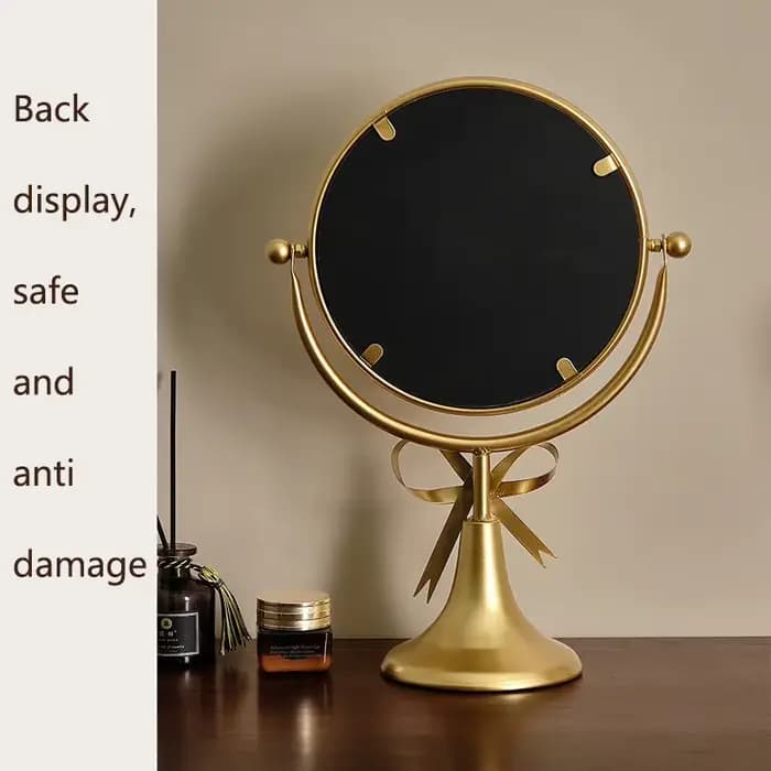 Miroir de maquillage de bureau rétro