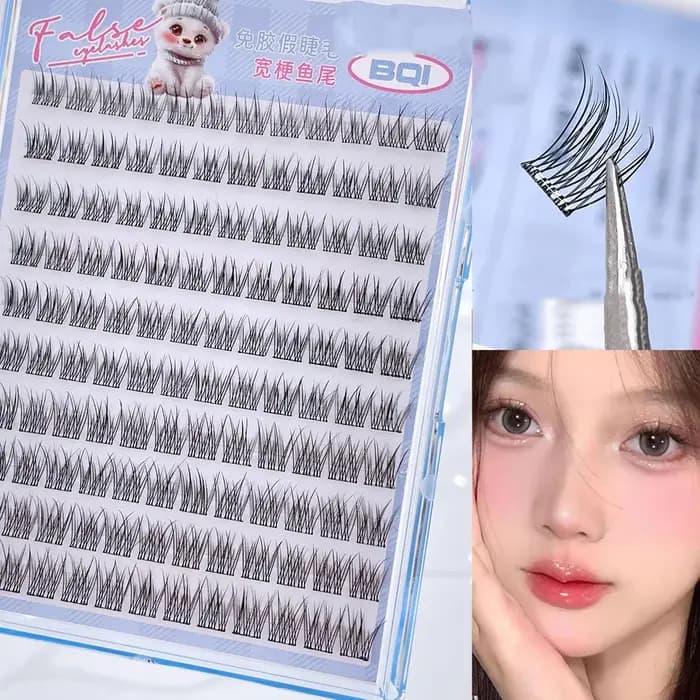 10 rangées de faux cils de grande capacité sans colle
