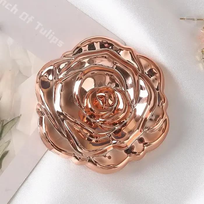 Mini miroir Portable rétro fleur de Rose