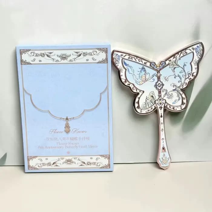 Flowerknows Mirror Midsummer Night Bunny Garden Mirrors Strawberry Cupid Handheld Makeup Mirror Shel