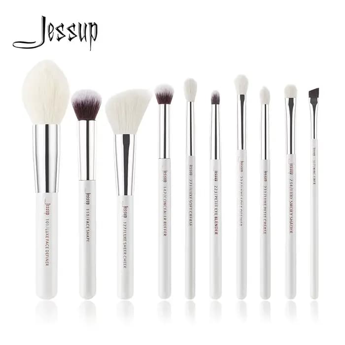 Jessup ensemble de pinceaux 10 pièces pinceaux de maquillage professionnels ensembles fond de teint