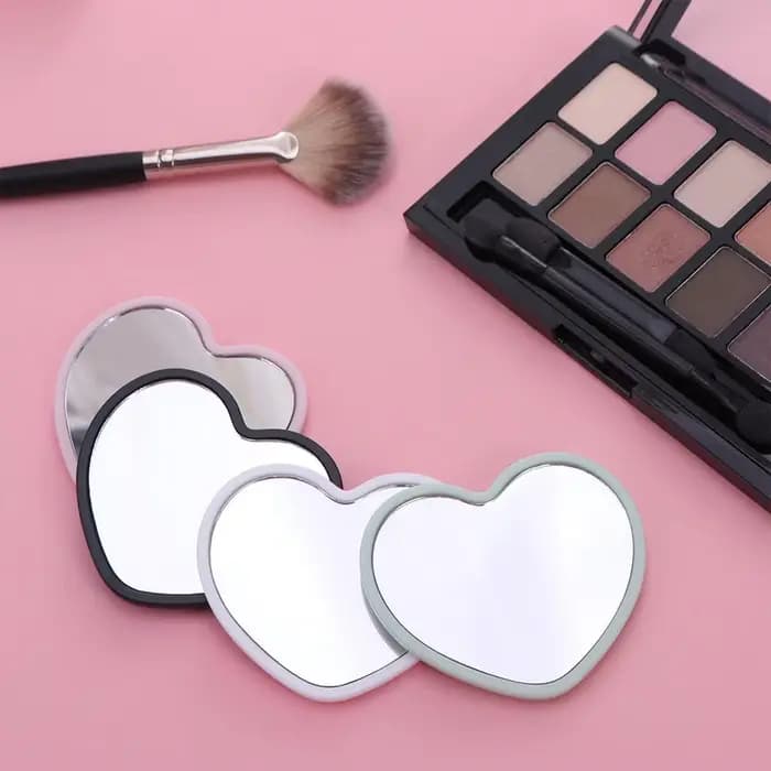 Miroir simple en forme de cœur à une seule face