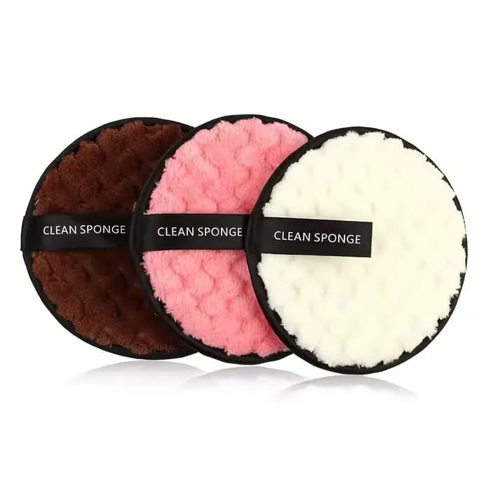 Éponge ronde Ultra absorbante pour le lavage du visage