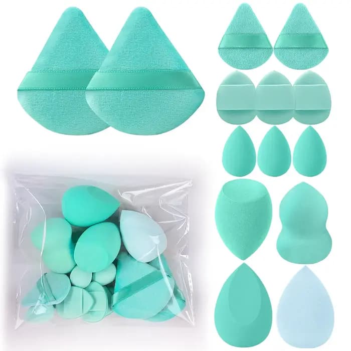 Ensemble professionnel de 14 pinceaux de maquillage doux et moelleux pour fond de teint