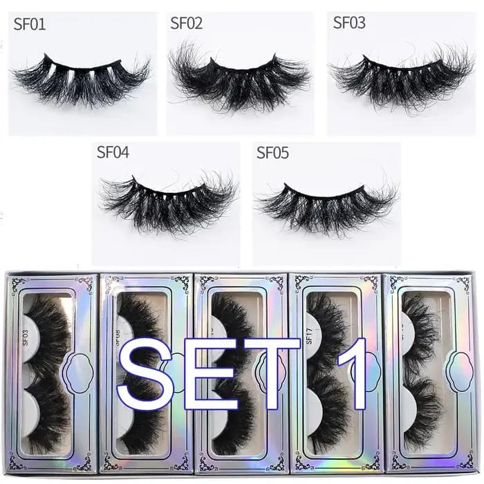 Cils en vison 5/10/30/50 paires