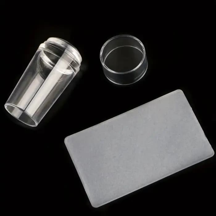 Plaques d'estampage pour ongles, gelée transparente Pure, ensemble de grattoirs pour Nail Art, impre