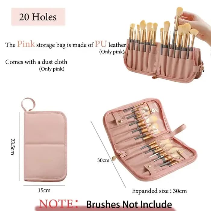 Sac de rangement multifonctionnel pour pinceaux de maquillage