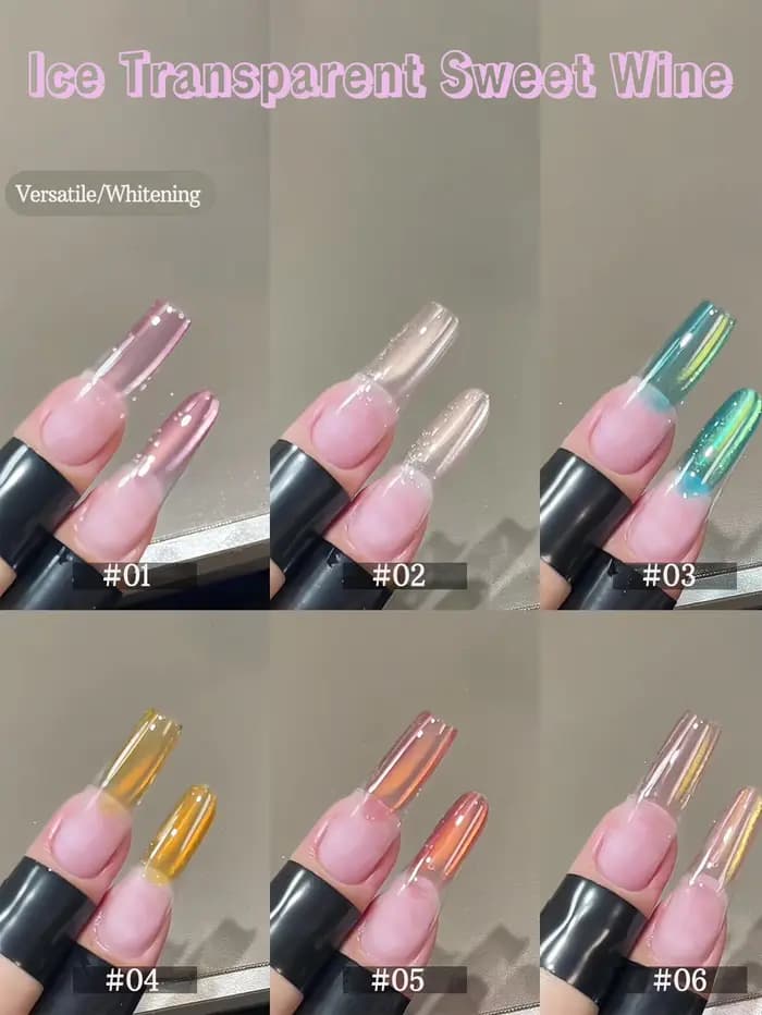 1-12 pièces ZH Printemps/Été Perles de gel pour vernis à ongles effet œil de chat, transparentes eff