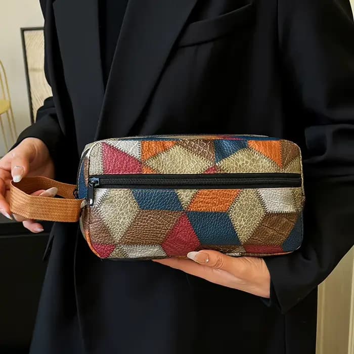 Trousse de toilette pratique multi-motifs pour voyage