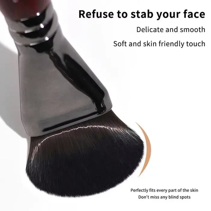 Pinceau de maquillage pour fond de teint plat