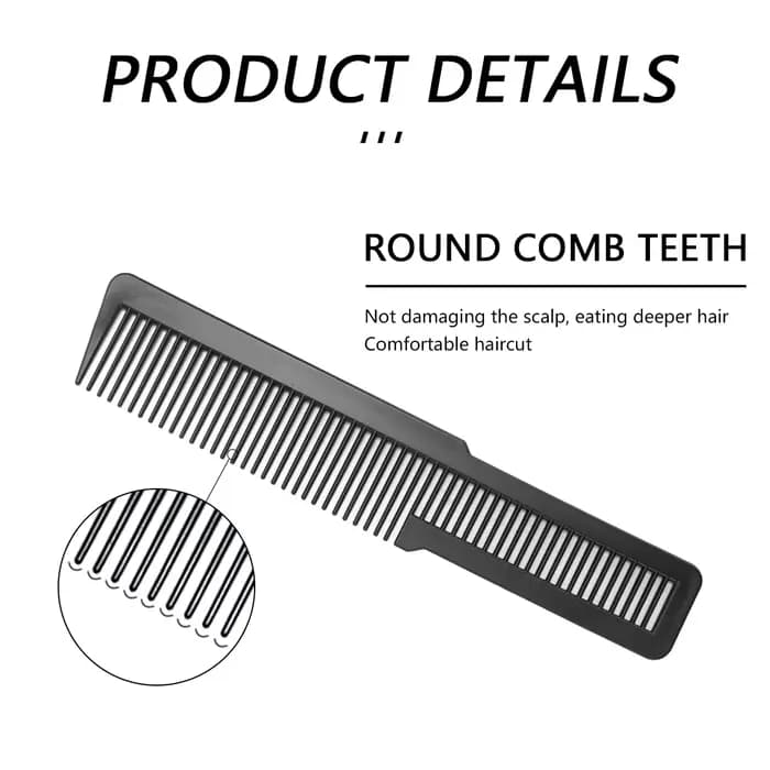 Peigne professionnel en plastique à double usage pour Salon de coiffure, antistatique, pour barbiers