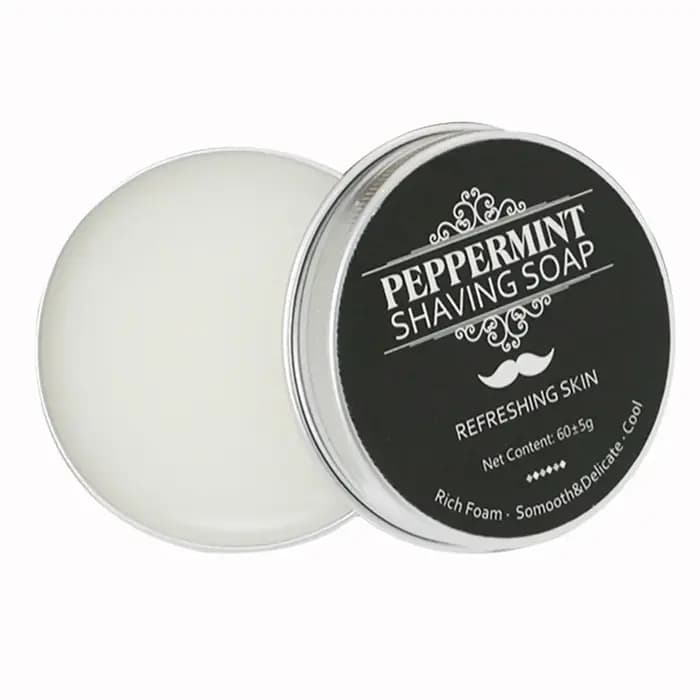 1/2 Pcs Pinceaux de Rasage et de Maquillage à Manche en Bois, Poils Naturels, pour Salon de Coiffure, Barbe, Savon, Mousse à Raser, Outils de Nettoyage Facial pour Hommes